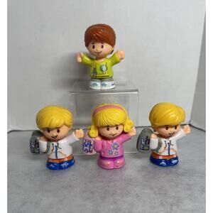 Fisher Price Little People school Bus Driver Students Lot Of 4